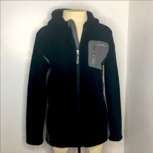 Eddie Bauer Hooded jacket in black and grey
